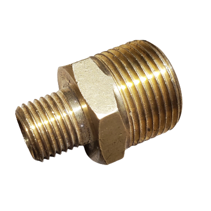 Metric Reducing Nipple 22mm x 1/4"mpt Brass
