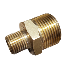 Metric Reducing Nipple 22mm x 1/4"mpt Brass