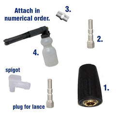 Deluxe Foam Cannon Attachment Kit - No Gun